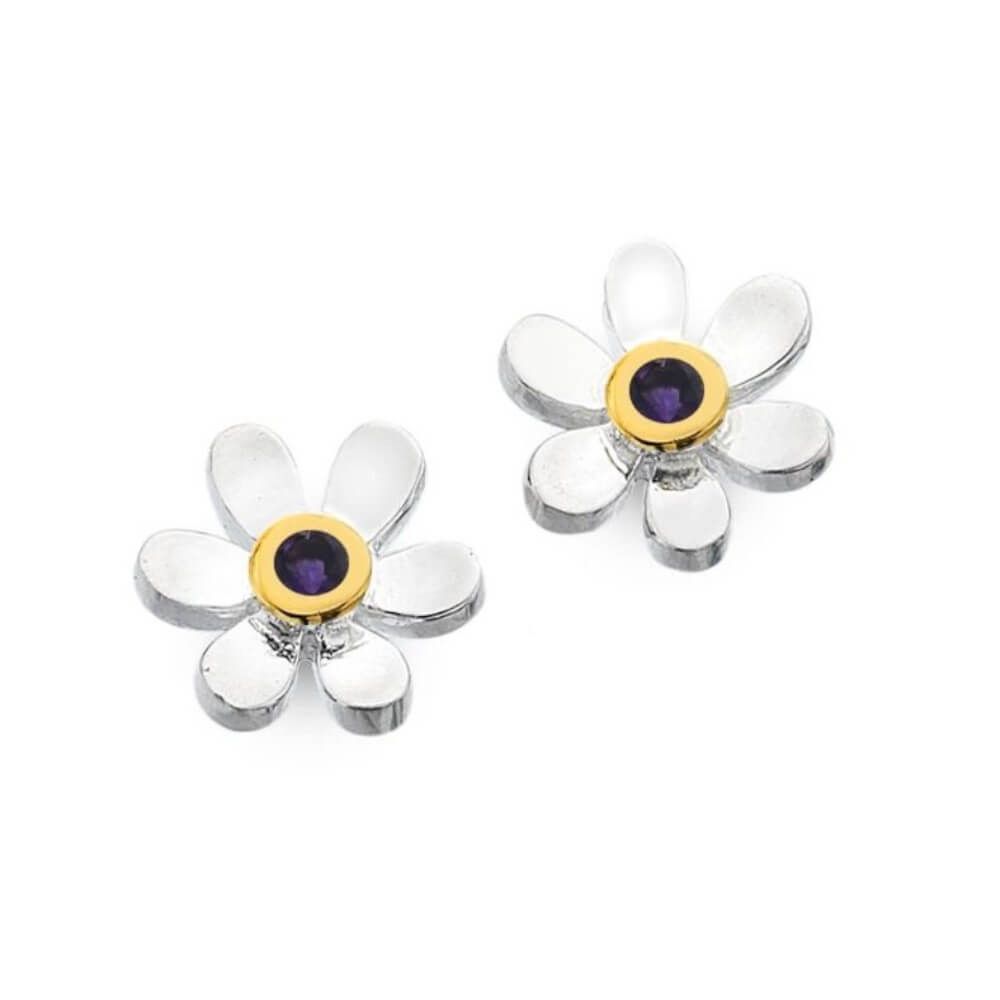 sterling silver jewellery york Pretty Sterling Silver and Gold Daisy ...