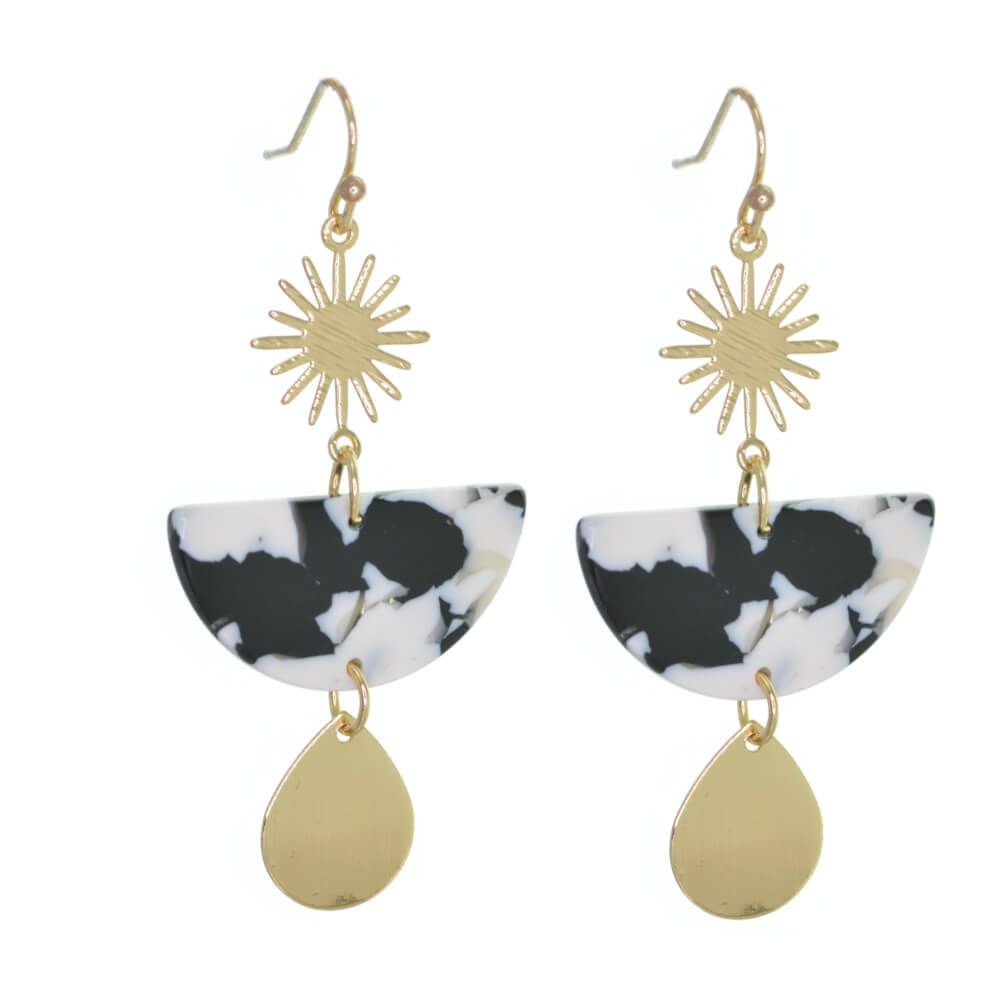 Glamorous white resin chunky hoop earrings | ASOS