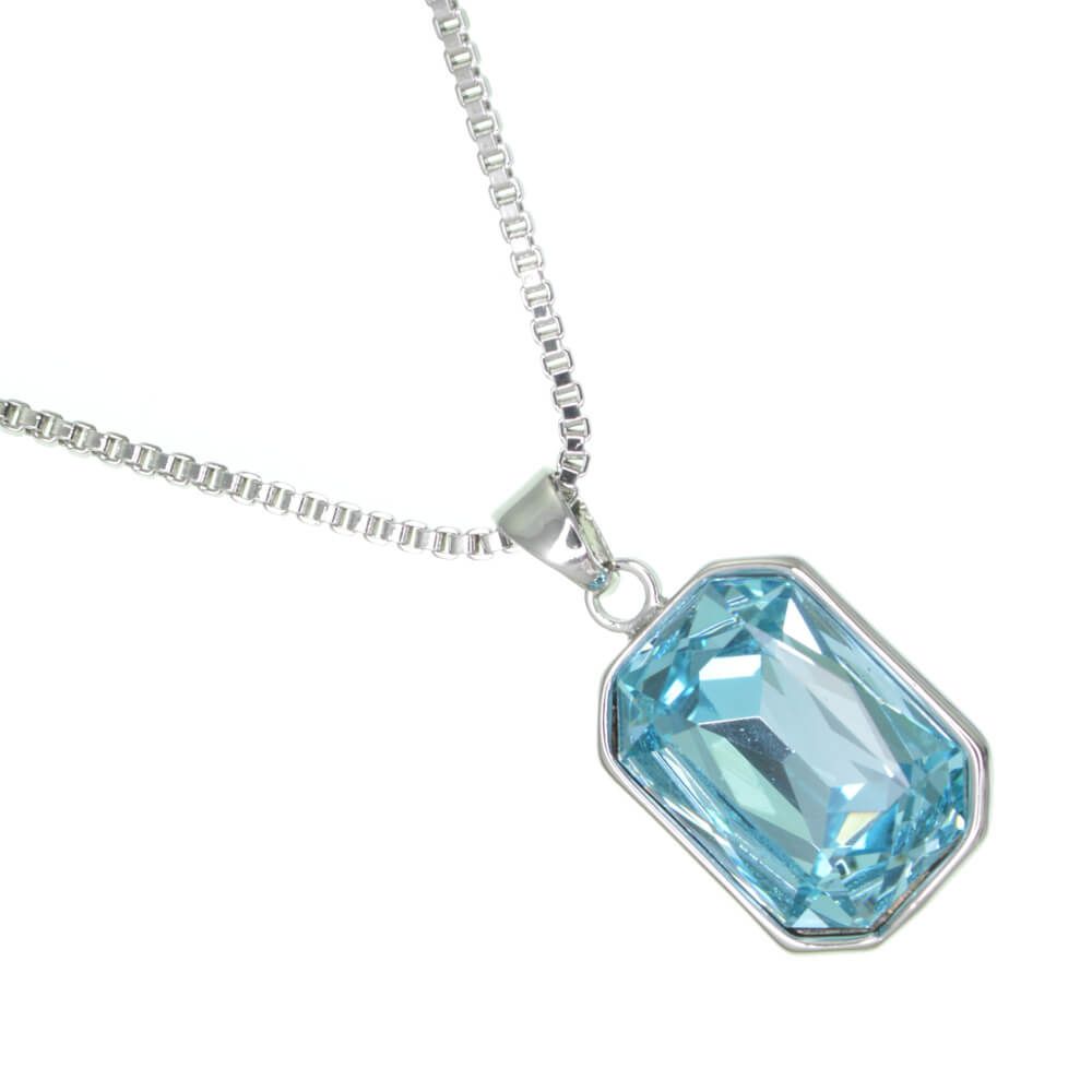 sterling silver jewellery york Delicate Gold Tone Box Chain Necklace With  Faceted Blue Crystal Pendant (M278)B) Sterling silver jewellery range of  Fashion and costume and body jewellery.