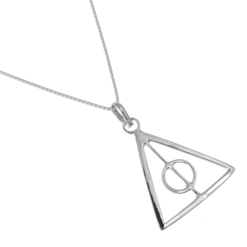 Love And Promise Harry Potter Deathly Hallows Rotational Triangle Locket  For Men And Women Silver, Rhodium Stainless Steel, Metal Locket Set Price  in India - Buy Love And Promise Harry Potter Deathly