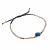 Rue B Fashion Jewellery: Sparkly Blue Druzy Drawstring Bracelet with a Gold Finish (M428)