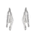 Fashion Jewellery: Contrasting Matt and Shiny Silver Stud Earrings