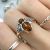 Sterling Silver Jewellery: Gorgeous Ring with Cognac Amber Bumblebee (SR172)
