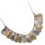 Fabulous Fashion Jewellery: Multi-Tone Statement Necklace with Textured Petal Design
