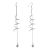 Contemporary Fashion Jewellery: Long Stick and Coil Earrings