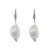 Gift Boxed Fashion Earrings: Delicate Swarovski drop silver earrings in a 3D leaf design(GR2) 