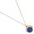 Rue B Fashion Jewellery: Sparkly Blue Spinning Druzy Pendant with Gold Tone (M69)