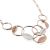 OVERLAPPING HOLLOW CIRCLES NECKLACE SET IN ROSE GOLD