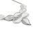 	Crystal falling leaf design necklace in Silver