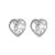  Sterling Silver Jewellery: Gorgeous Sparkly Swarovski Loveheart Stud Earrings 