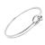 Sterling Silver Jewellery: Smaller Size Simple Design Knot Bangle 