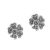 Sterling Silver Jewellery: Small Marcasite Flower Stud Earring