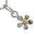 Pretty Sterling Silver Jewellery: Tiny Silver and Gold Daisy Pendant