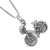 Quirky Sterling Silver Bicycle Pendant (18mm x 17mm) (N7)