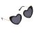 Eyelevel Amore Sunglasses:  Retro Sunnies with Tortoiseshell and Gold Loveheart Frames (SU68)