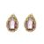Beautiful Fashion Jewellery: 6mm Peardrop Lilac Crystal Earrings (Sterling Silver Posts) (M331)A)
