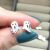 Spooky Sterling Silver Jewellery: Cute Ghost Stud Earrings (6mm x 8mm) (E453)