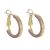 1.8cm Sage Aubergine Lever-Arch Fastening Hoop Earrings (M287)D)