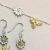 Whimsical Sterling Silver and Gold-Plated Bee and Daisy Charm Bracelet (B11)