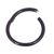 0.8mm Gauge Black Surgical Steel Hinged Segment Clicker Ring (7/8/10mm Diameter)