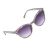 Eyelevel Blossom Sunglasses:  Cat's Eye Sunnies with Grey and Pink Floral Frames (SU69)