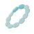 Pretty Stretch Bracelet with Two-Tone Matt Blue Resin Beads  (M565)B)