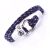 316L Stainless steel Navy Blue Triple Milan Rope Marine Shackle Bangle  (BB13)