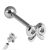 Titanium Jewellery: Internally Threaded Barbell Cartilage Piercing with Cute Bow (C32)