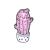 Cute Smiling Pink Cactus Design Enamel Pin Brooch (3cm x 1.7cm) (M51)