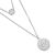 Rue B Stainless Steel Zodiac Jewellery: Double Layered Chain Necklace with Crystal-Decorated Capricorn Starsign Constellation Symbol (S36)