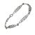 Classic Sterling Silver Celtic Weave Bracelet (17.5cm) (B34)