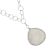 Sale: Pretty Fashion Jewellery: Delicate Necklace with a grey brown  real Gemstone Pendant (M649)b