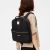 Lefrik Vegan Recycled Bags: 'Gold Classic' Backpack in Black with Zipped Front Pocket (BG2)A)