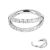 Titanium Jewelled Double Band Hinged Clicker Ring (1.2mm x 8mm) (C133)