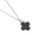 Contemporary Gold Tone Clover Pendant with Mother Of Pearl Detail (M753)A)