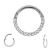 Surgical Steel Pave Set Sparkly Eternity Clicker Ring for Septum and Daith (1.2mm x 8mm) (c20)