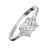 Pretty Sterling Silver Jewellery: Stunning square Swarovski Crystal Ring (SR1000)