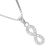 Pretty Sparkly Crystal Embellished Infinity Pendant (5mm x 18mm) 