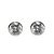 Beautiful Fashion Jewellery: Smoky Grey Crystal 5mm Stud Earrings  (M267)G)