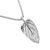 Beautiful Sterling Silver Mint Leaf Pendant (16mm x 7mm) (N175)
