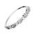 Pretty Sterling Silver Jewellery: Delicate Swarovski Crystal floral Ring (SR410)S