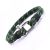 316L Stainless steel Green Blue  Milan Rope Marine Shackle Bangle  (BB22)