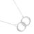 Sterling Silver Chunkyand Contemporary Linked Circles Necklace (20.5