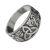 Unisex Sterling Silver Celtic Jewellery: Oxidised Viking Dragon Ring (SR010)