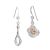 Quirky Asymmetric Sterling Silver Fried Egg and Whisk Drop Earrings (E234)