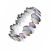 Pretty Fashion Jewellery: 5.5cm Stretch Bracelet with Pastel Pink, Peach and Grey Ovals (M32)