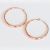 Camilla Collection: 5.2cm Large Shiny Rose Gold Hoop Earrings (BM35)A)