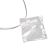Contemporary Fashion Jewellery: Grey Multi-Wire Necklace and Chunky Matt Silver Square Pendant with Crumpled Finish (M453)