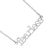 Pretty Silver Tone Necklace with 'Fearless' Word Design (M118)A)