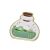 Cute Frog In A Bottle Design Enameled Pin Brooch (2.7cm x 2.6cm) (M633)
